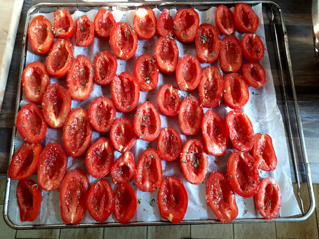 Tomates confites préparation